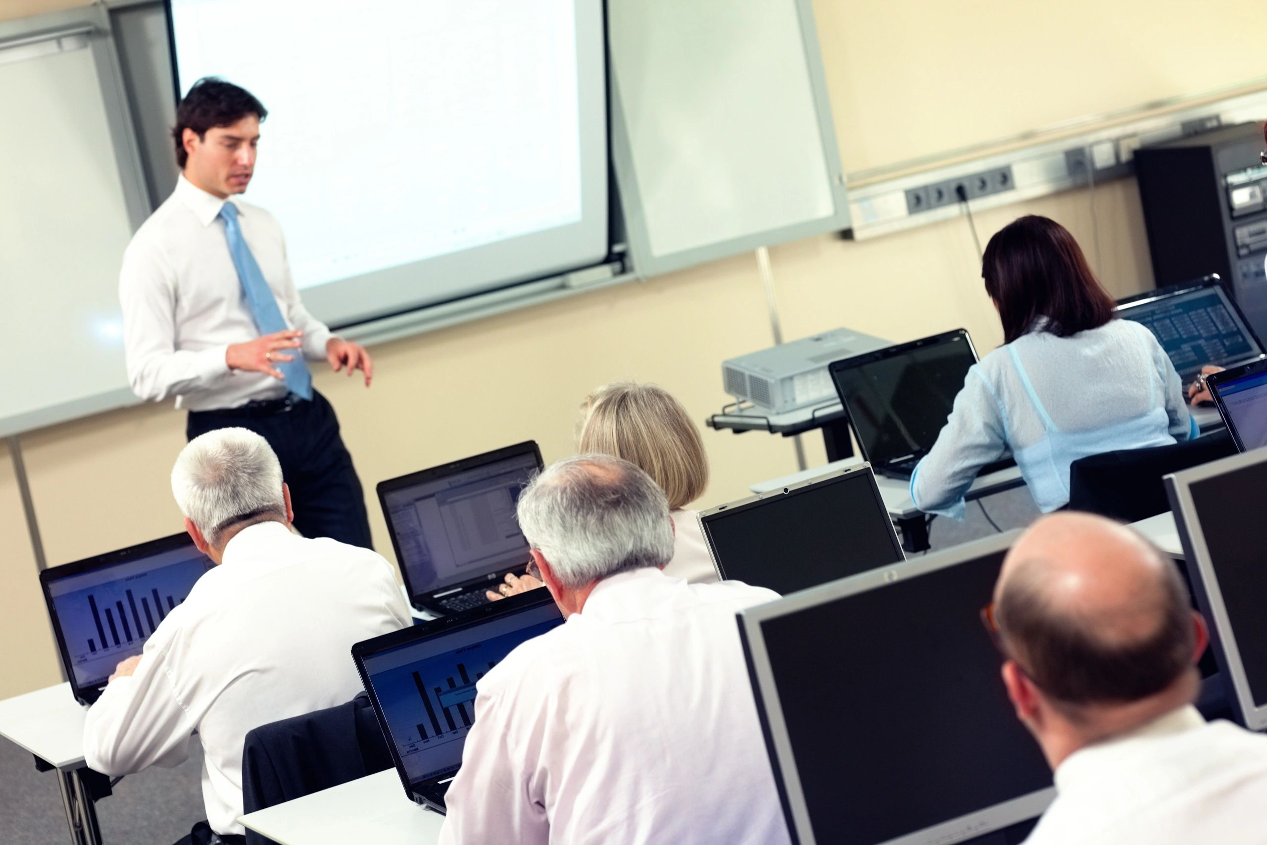 Corporate training session in a conference room